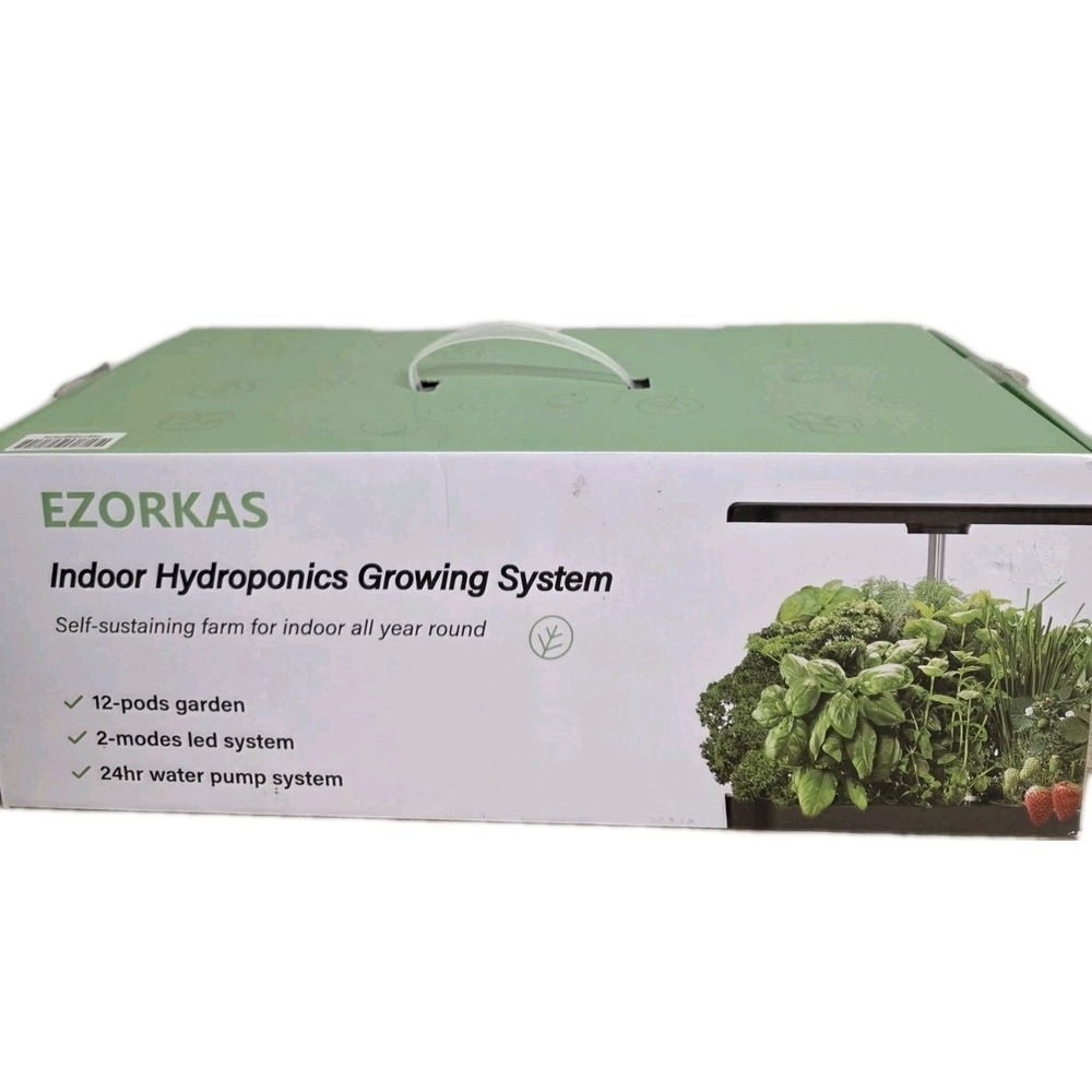 EZORKAS Indoor Hydroponics Growing System IGS-20 12‎ Pod LED Garden NOB 🌿💡